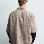 RELAXED FIT ABSTRACT PRINT SHIRT