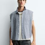 CROPPED FIT CHECK SHIRT