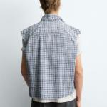 CROPPED FIT CHECK SHIRT