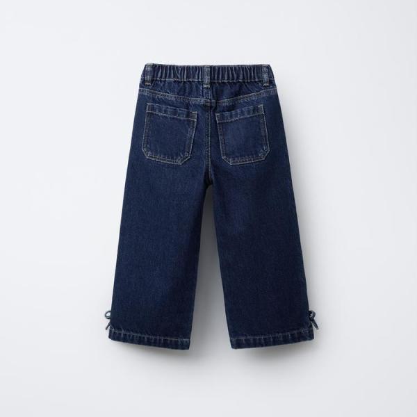 DENIM CULOTTES WITH TIES