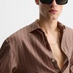 STRIPED FLOWING SHIRT