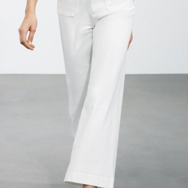 ZW COLLECTION WIDE-LEG HIGH-WAIST JEANS