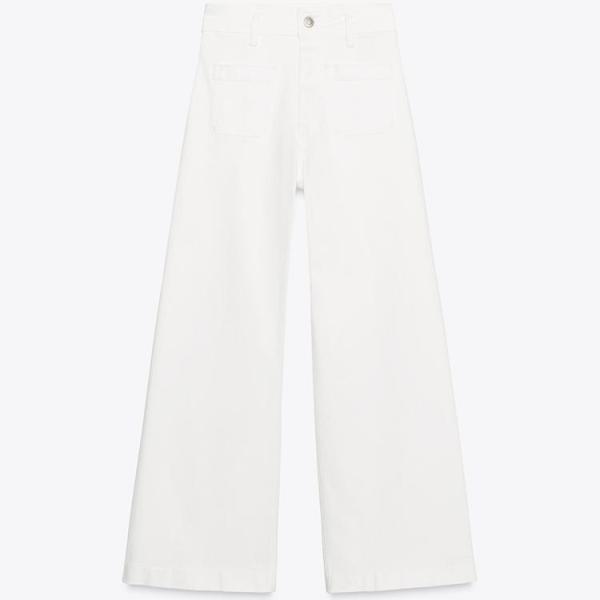 ZW COLLECTION WIDE-LEG HIGH-WAIST JEANS