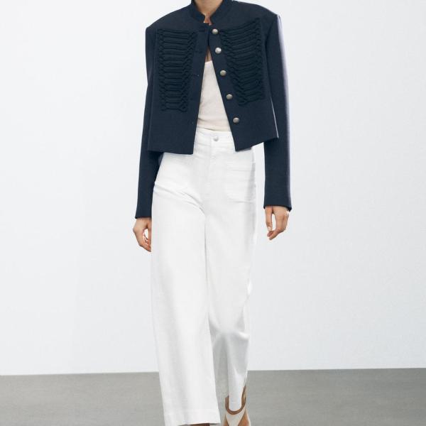 ZW COLLECTION WIDE-LEG HIGH-WAIST JEANS
