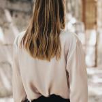 SATIN SHIRT WITH KNOT