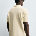 WASHED PIQUÉ TEXTURE POLO SHIRT