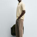 WASHED PIQUÉ TEXTURE POLO SHIRT
