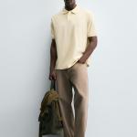 WASHED PIQUÉ TEXTURE POLO SHIRT