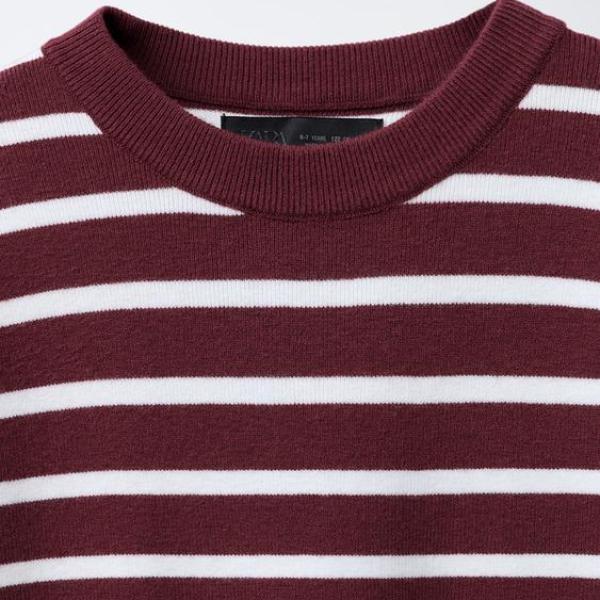 STRIPED KNIT T-SHIRT