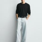 LIGHTWEIGHT LOOSE WIDE-LEG JEANS
