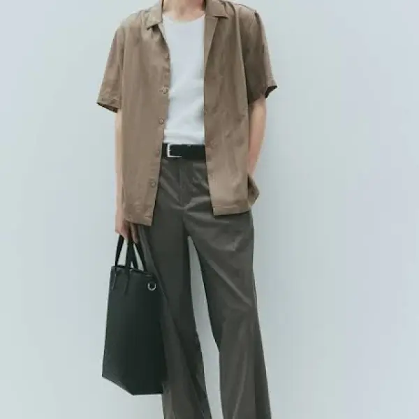 Regular Fit Textured-weave Resort Shirt
