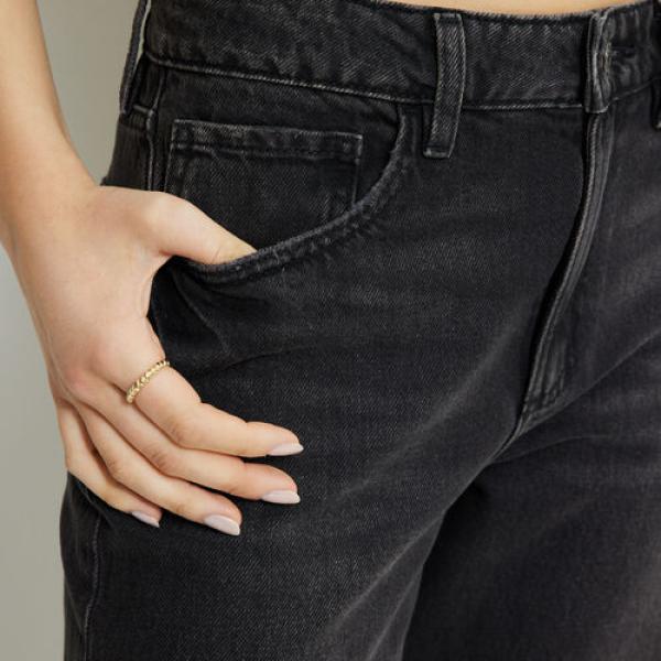 Mika Mid Rise Relaxed Straight Leg Jeans