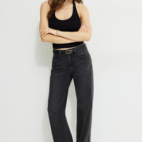 Mika Mid Rise Relaxed Straight Leg Jeans