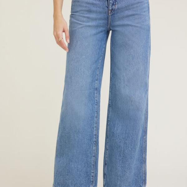 Lennon Ultra High Rise Wide Leg Column Jeans