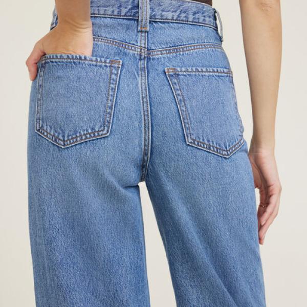 Lennon Ultra High Rise Wide Leg Column Jeans