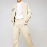 classic cream men's straight jeans