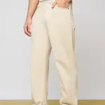classic cream men's straight jeans