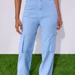 Sky Blue Cargo Denim