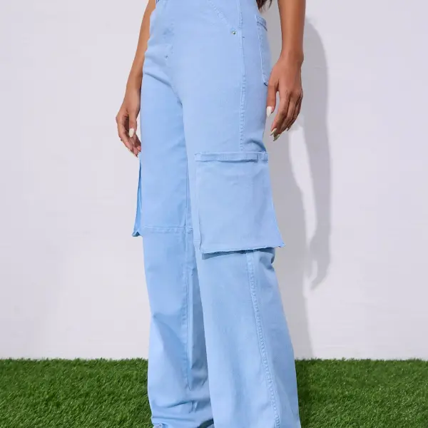 Sky Blue Cargo Denim