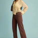 rustic brown women's straight jeans
