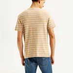 Men's Striped Slim Fit Linen T-shirt