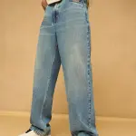 blue spruce men's baggy straight jeans