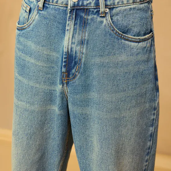blue spruce men's baggy straight jeans
