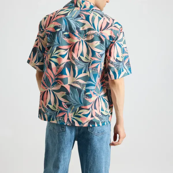 floppy printed men's resort shirt