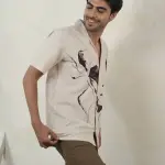 Men's Panel Printed Casual Shirt