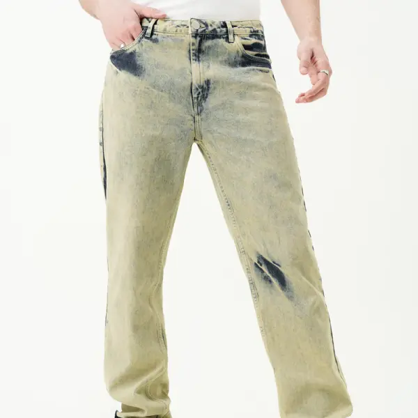 grunge revival men's regular straight jeans
