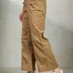 Cotton Stretch Canvas Cargo Trousers