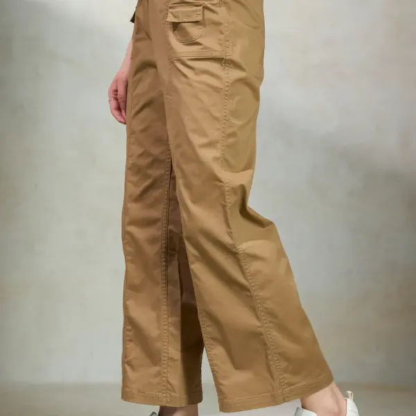 Cotton Stretch Canvas Cargo Trousers