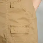 Cotton Stretch Canvas Cargo Trousers