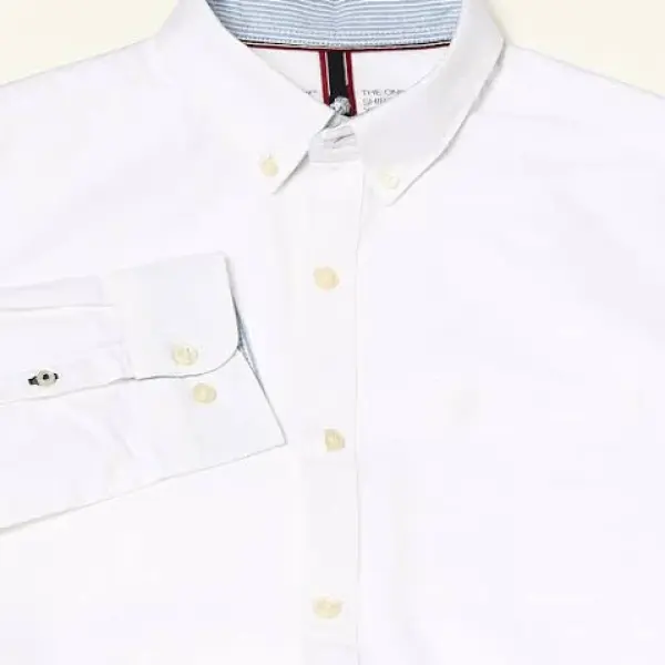 White Slim Fit Shirt For Men