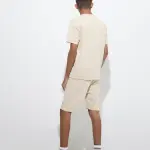 Kids Beige Mid-Rise Shorts