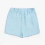 Kids Light Blue Floral Mid-Rise Cotton Shorts