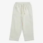 Kids Off-White Textured Mid-Rise Cotton Trousers