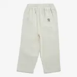 Kids Off-White Textured Mid-Rise Cotton Trousers