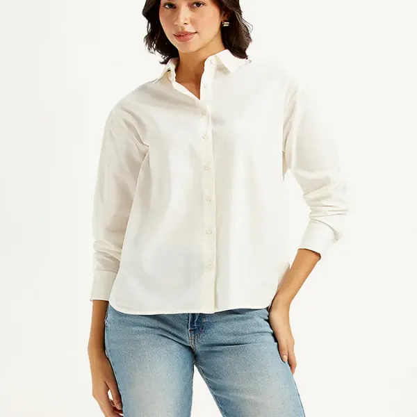 Women's Solid Relaxed Fit Shirt