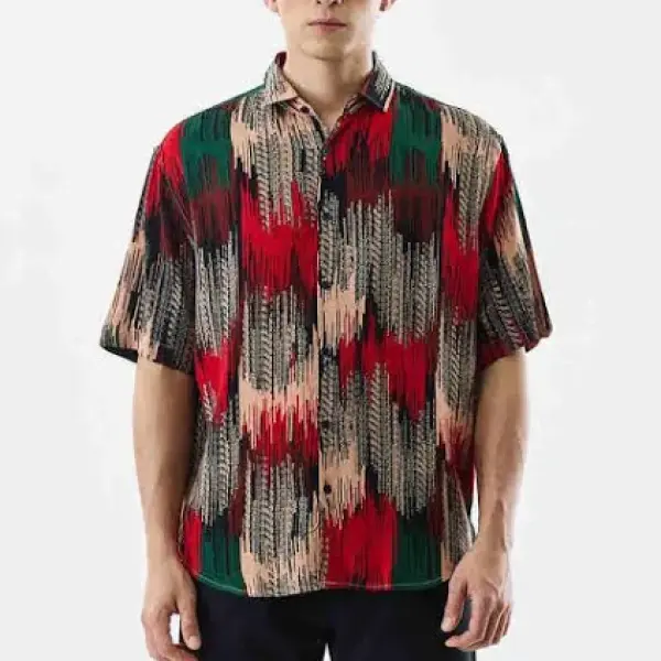 Men's Abstract Regular Fit Shirt
