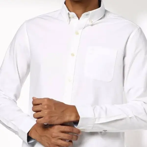 White Slim Fit Shirt For Men