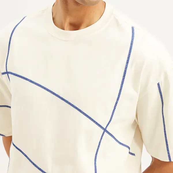 Men's Geometric Loose Fit T-shirt