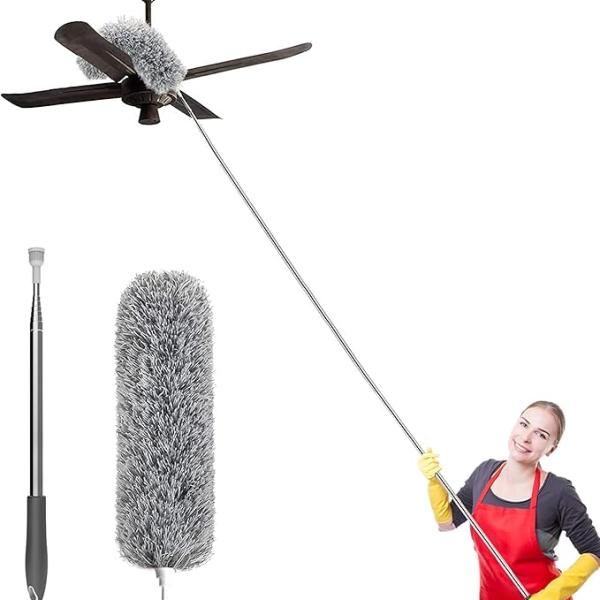 Duster for Dust Cleaning with extendable Pole 100 Inch