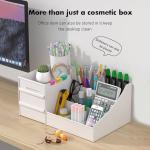 osmetic Organizer Box Drawers Storage Plastic Stationary Box