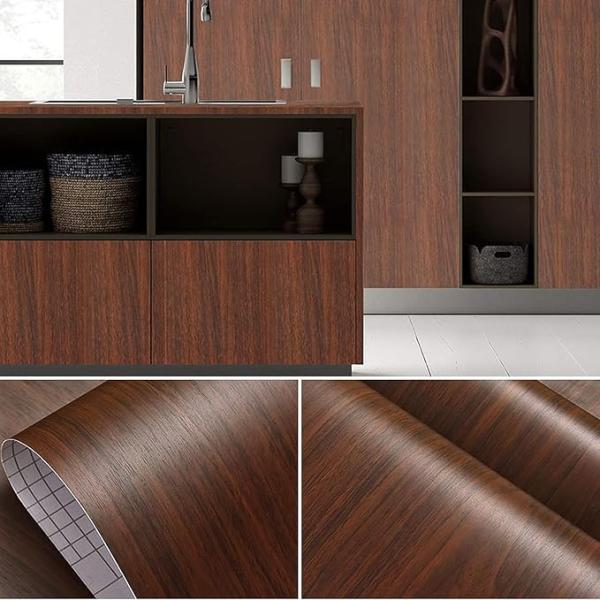 Wolpin Kitchen Wall Stickers Wood Wallpaper