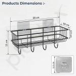 Bathroom Organiser Without Drill/GI Steel Self