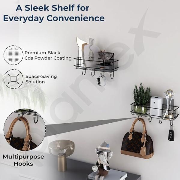Bathroom Organiser Without Drill/GI Steel Self
