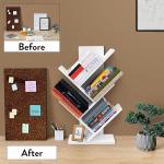 Tree Book Shelf - 5 Tier Book Stand for Home Library and Office