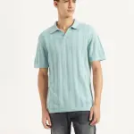Men's Redloop Striped Slim Fit Polo T-shirt