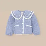 Lottie Quilted Lace Trim Collar Jacket